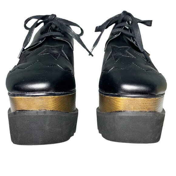 JESSICA BUURMAN Super Tall Platform Vegan Leather Oxfords - Picture 4 of 8